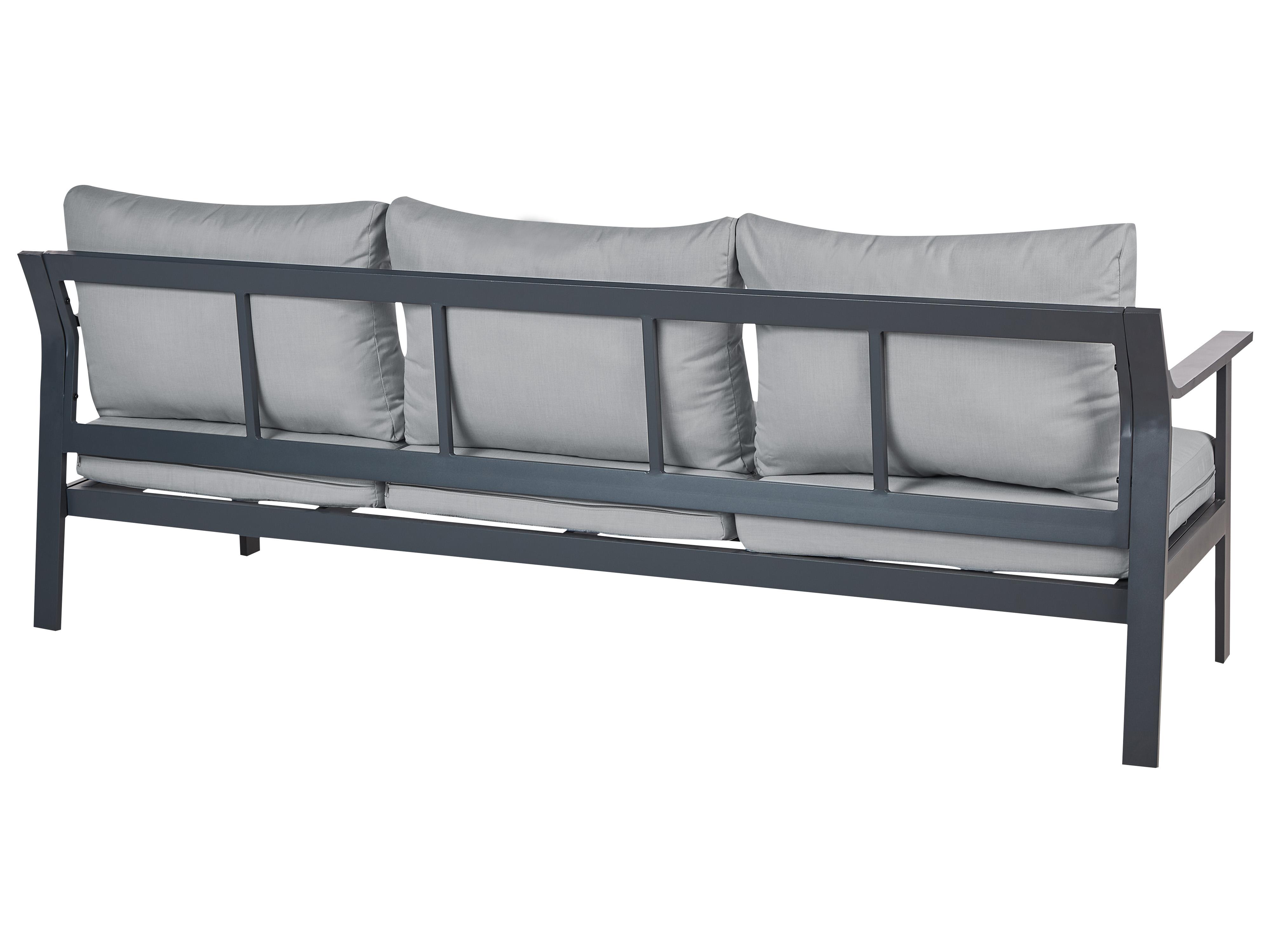 Tuin loungebank 3-zits KIATO Metaal Donkergrijs