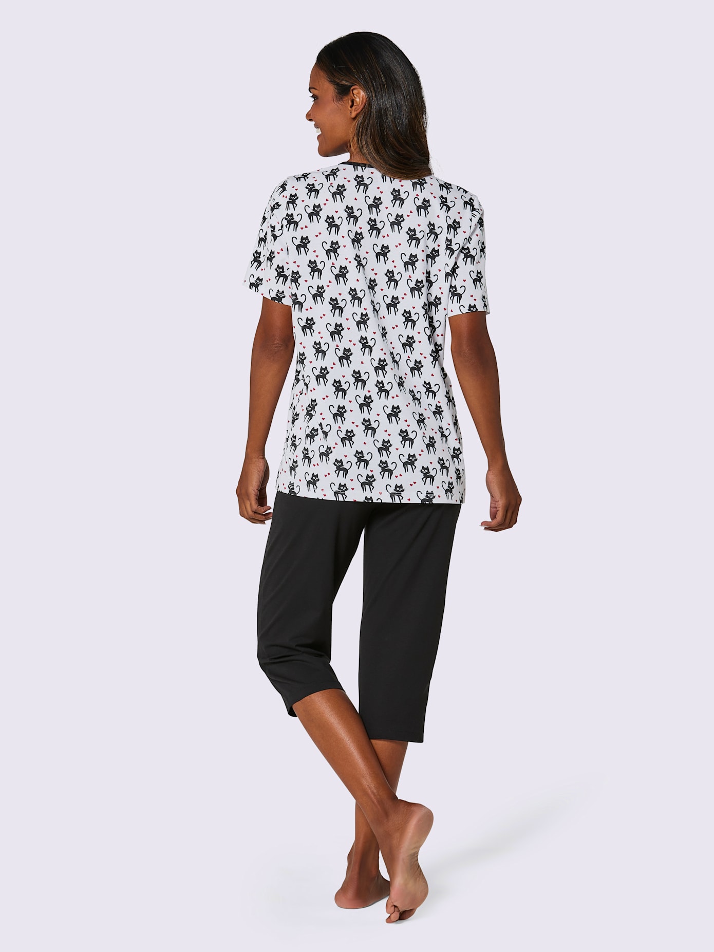 Pyjamas courts jersey fin