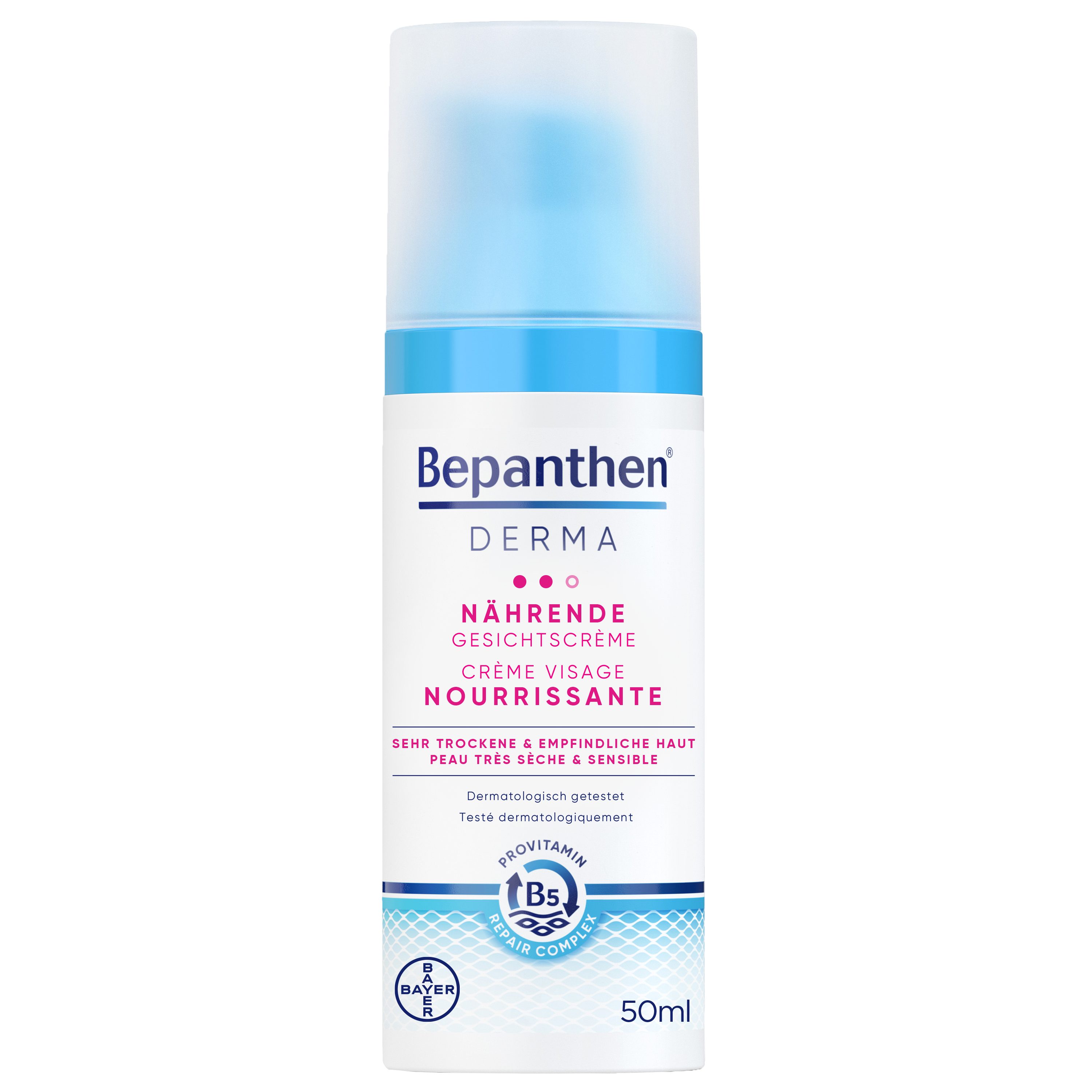 BEPANTHEN DERMA Gesichtscreme Creme nährend Disp 50 ml