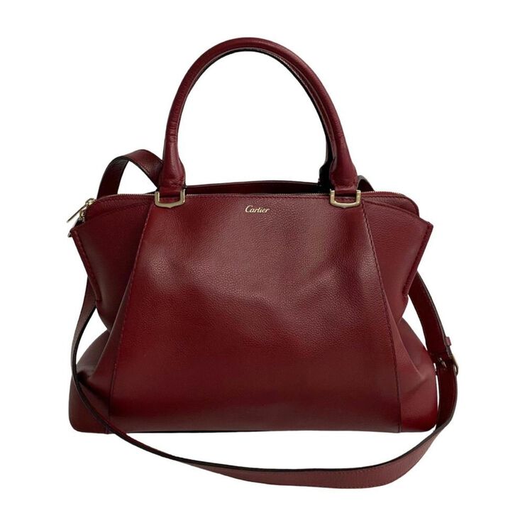Cartier Vintage Cartier Handbag Burgundy