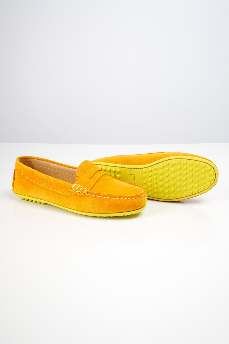 Mocassins suèdine femme - cuir