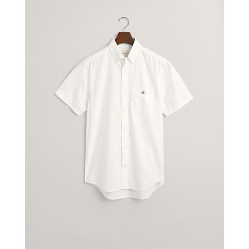 GANT Regular Fit Oxford Skjorte, White, L