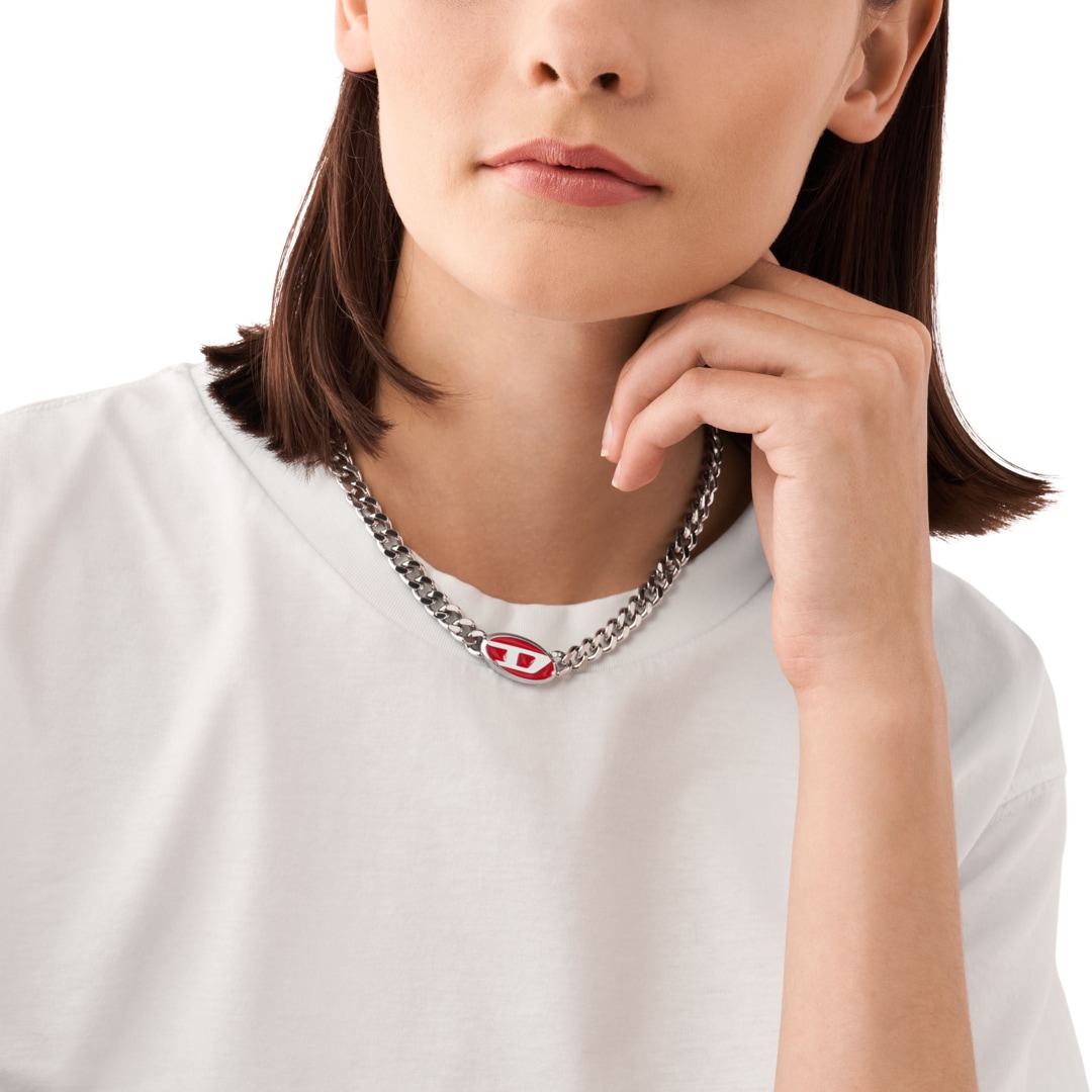 Diesel Halskette Steel D-Logo