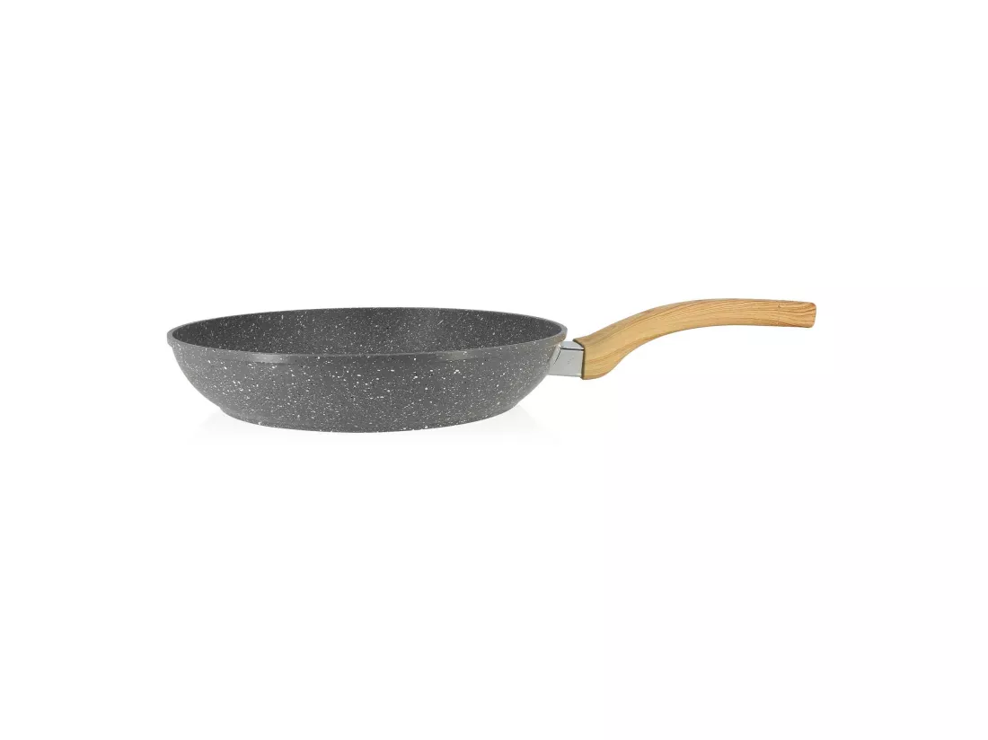 Menastyl - Poele Cannelle 28cm Avec Poignee En Bois Clair