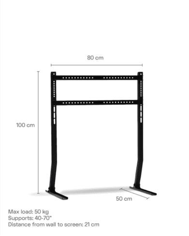 Pedestal Bendy Tall tv-standaard Charcoal
