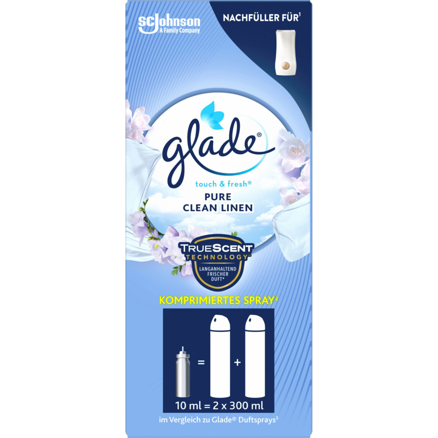 Glade Touch & Fresh Minispray Nachfüller Pure Clean Linen