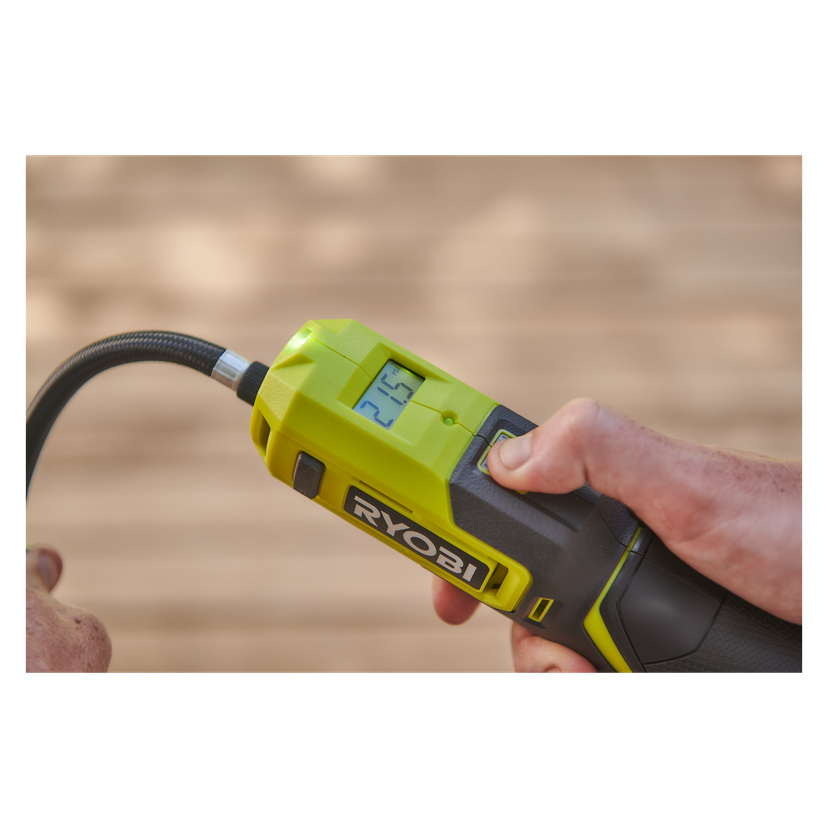 Batteridrevet minikompressor 4 V 2 Ah