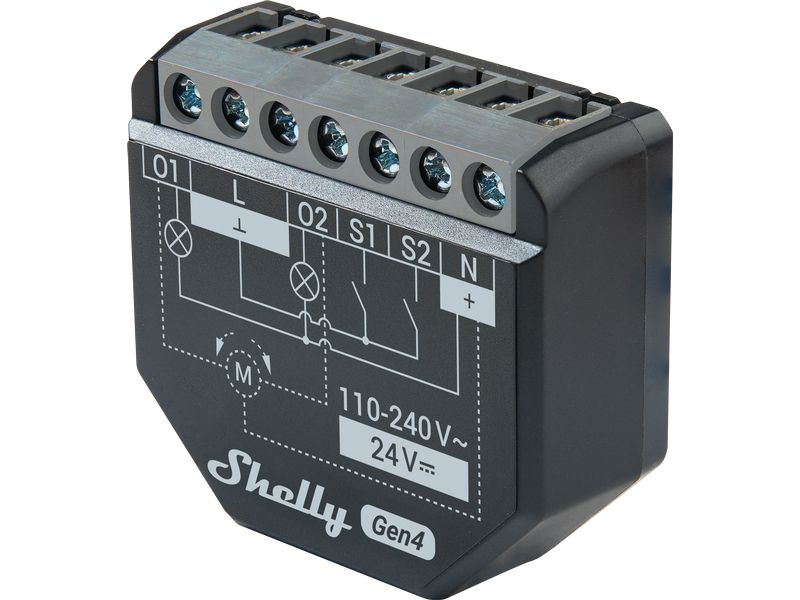 Shelly 2PM Gen4 WiFi-Switch Matter WLAN Schalt-Messaktor