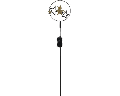 LED wand met sterren Lafiora 90 cm metaal warm wit