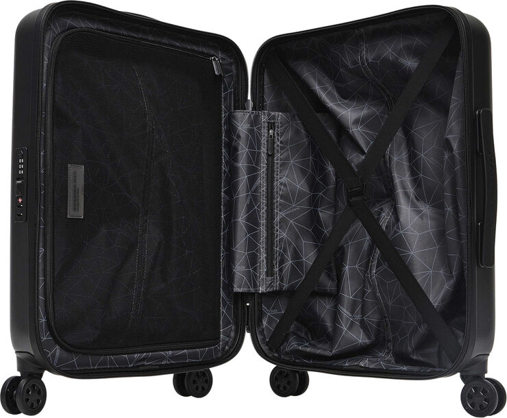 Mandarina Duck TANK CASE TROLLEY CABIN W/FRONT POCKET / BLACK Black