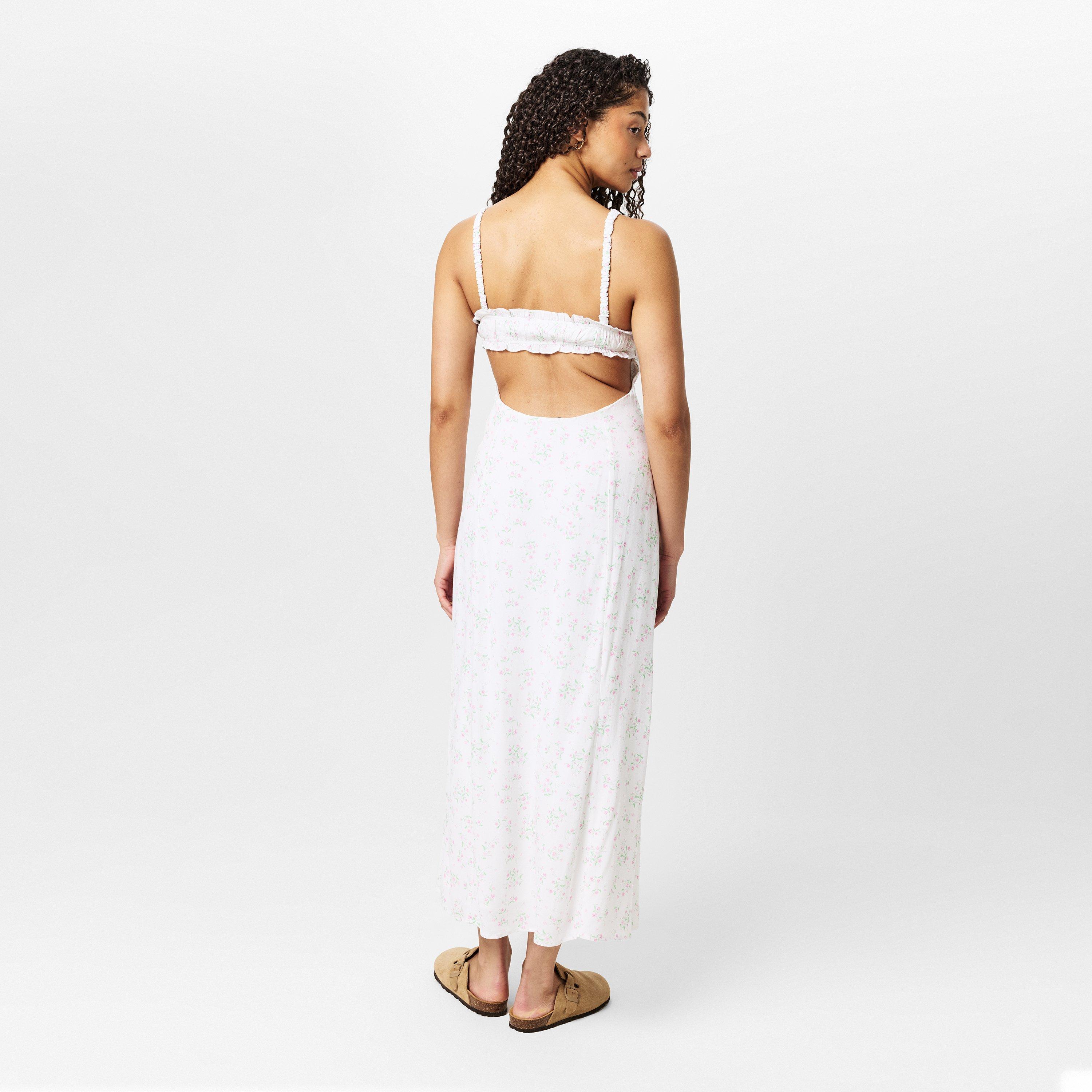 Jack Wills JW Ruched Midi slit Dress