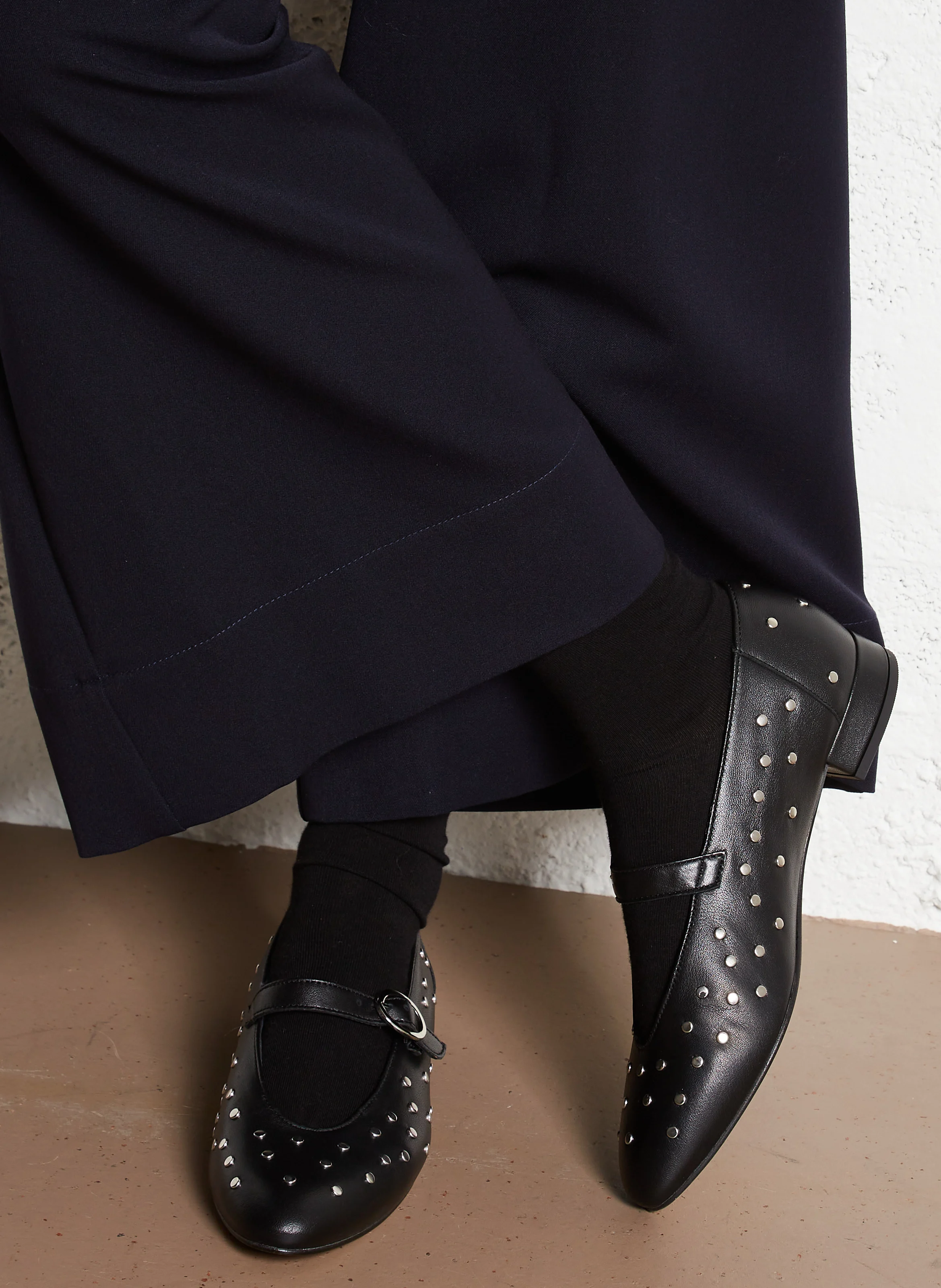 CASSANDRE - Ballerines en cuir | Noir