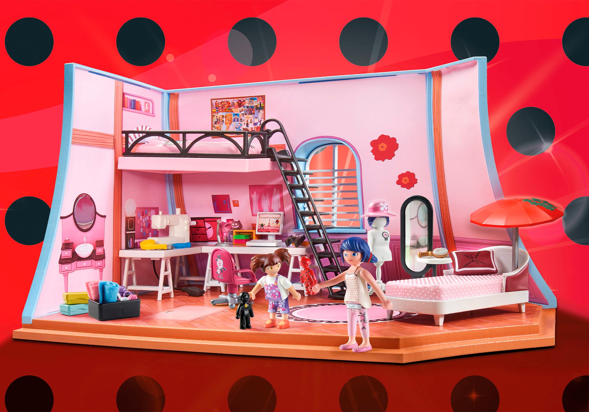 Playmobil® Konstruktions-Spielset »Miraculous: Marinettes Loft (71334), Miraculous« Made in Europe
