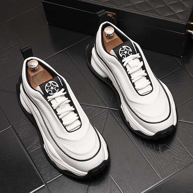 Mr Ozera - Platform Two Tone Veterschoenen