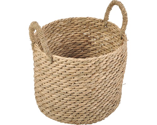 Zeegras plantenmand Ø 25 cm H 24 cm naturel