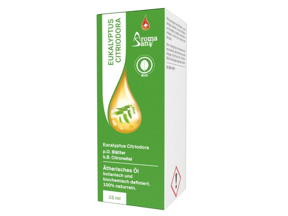 Aromasan Eukalyptus citriodora Äth/Öl in Schachtel Bio 15 ml
