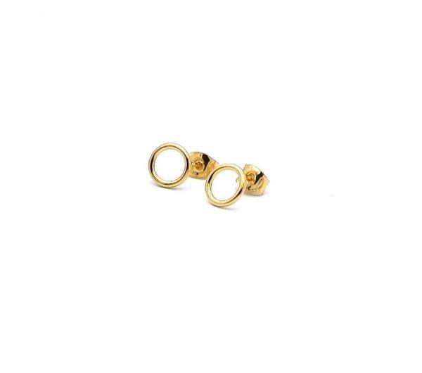 Unique And Co Ladies Unique And Co Sterling And gold Stud Earrings