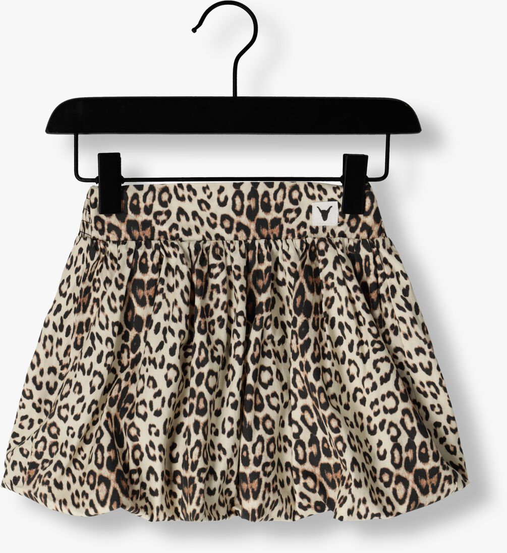 ALIX MINI bruine alix mini minirok woven leopard balloon skirt