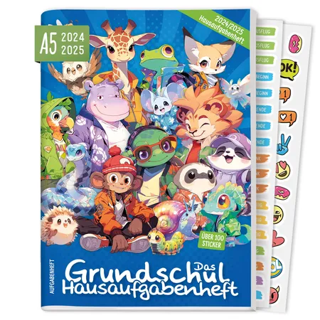 Häfft-Verlag Das Grundschul-Hausaufgabenheft - Rasselbande - 2024/2025, A5