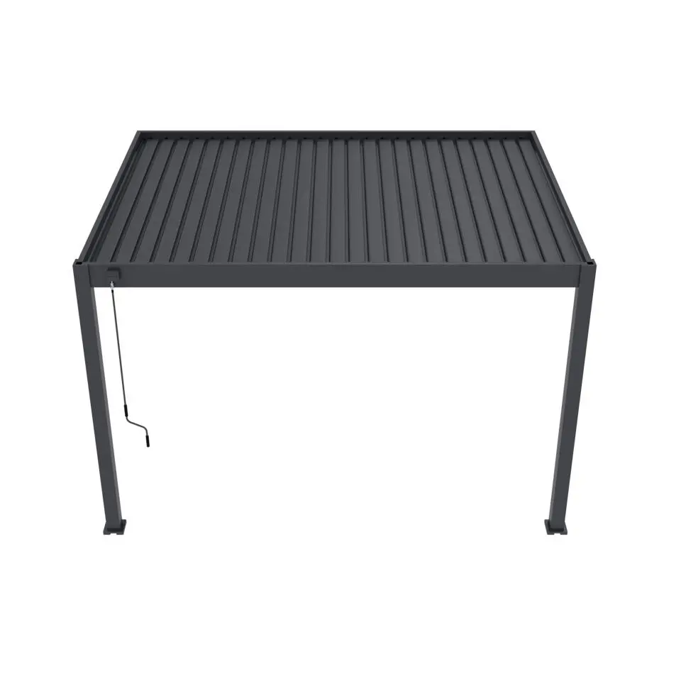 Orion Deluxe overkapping muur 300 x 400 cm antraciet