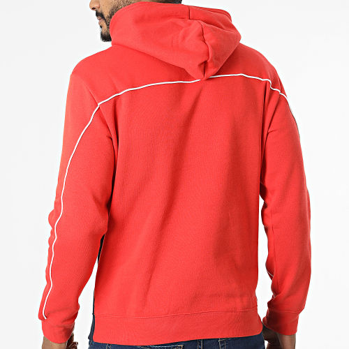 Sweat Capuche 217850 Bleu Marine Orange