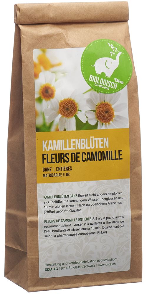 DIXA Kamillenblüten PhEur BIO ganz Btl 60 g