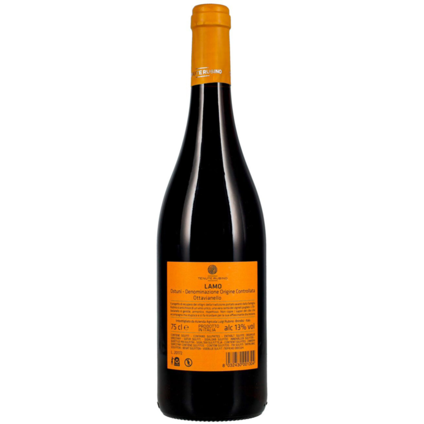 Ostuni Rosso DOC Ottavianello Lamo Tenute Rubino -75cl