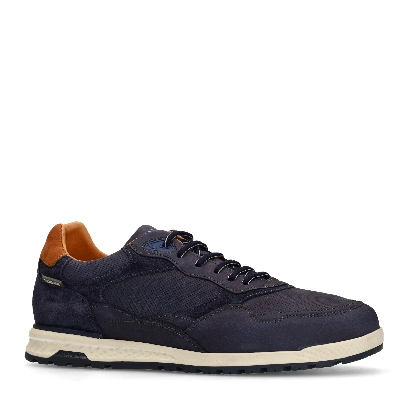 Donkerblauwe nubuck sneakers
