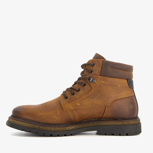 Van Beers leren heren veterboots bruin
