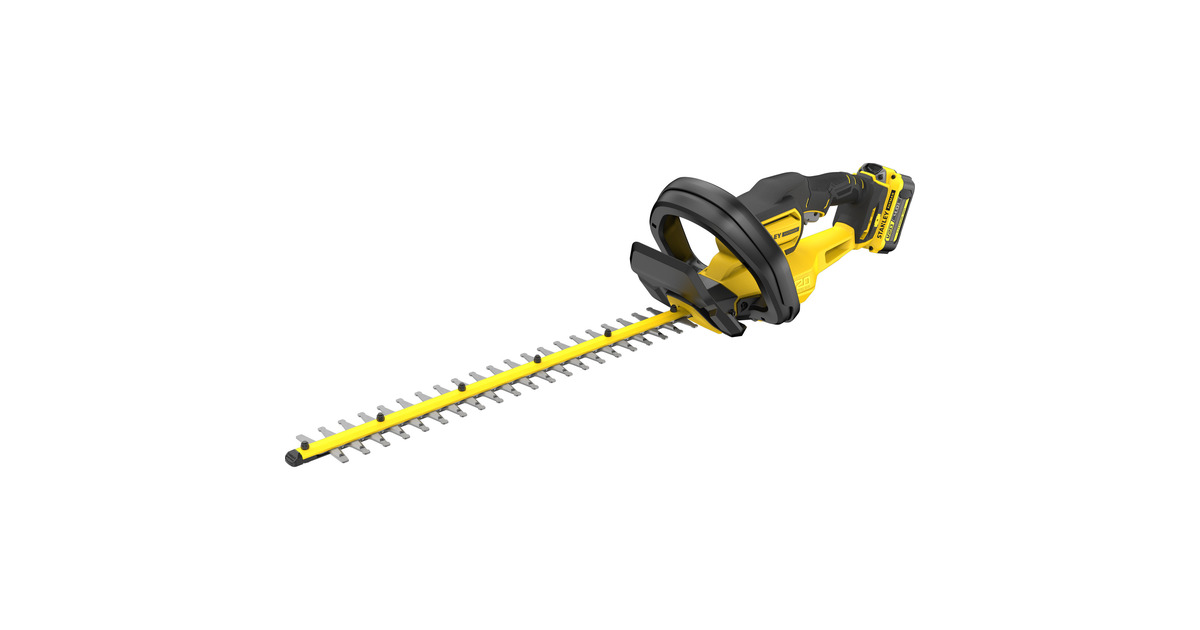 Stanley18V FATMAX V20 accu heggenschaar - 4Ah accu  (Geel/zwart, 55 cm, accu en oplader inbegrepen)