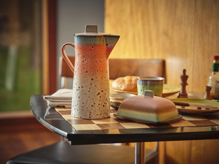 HKliving 70's Ceramic botervloot mercury
