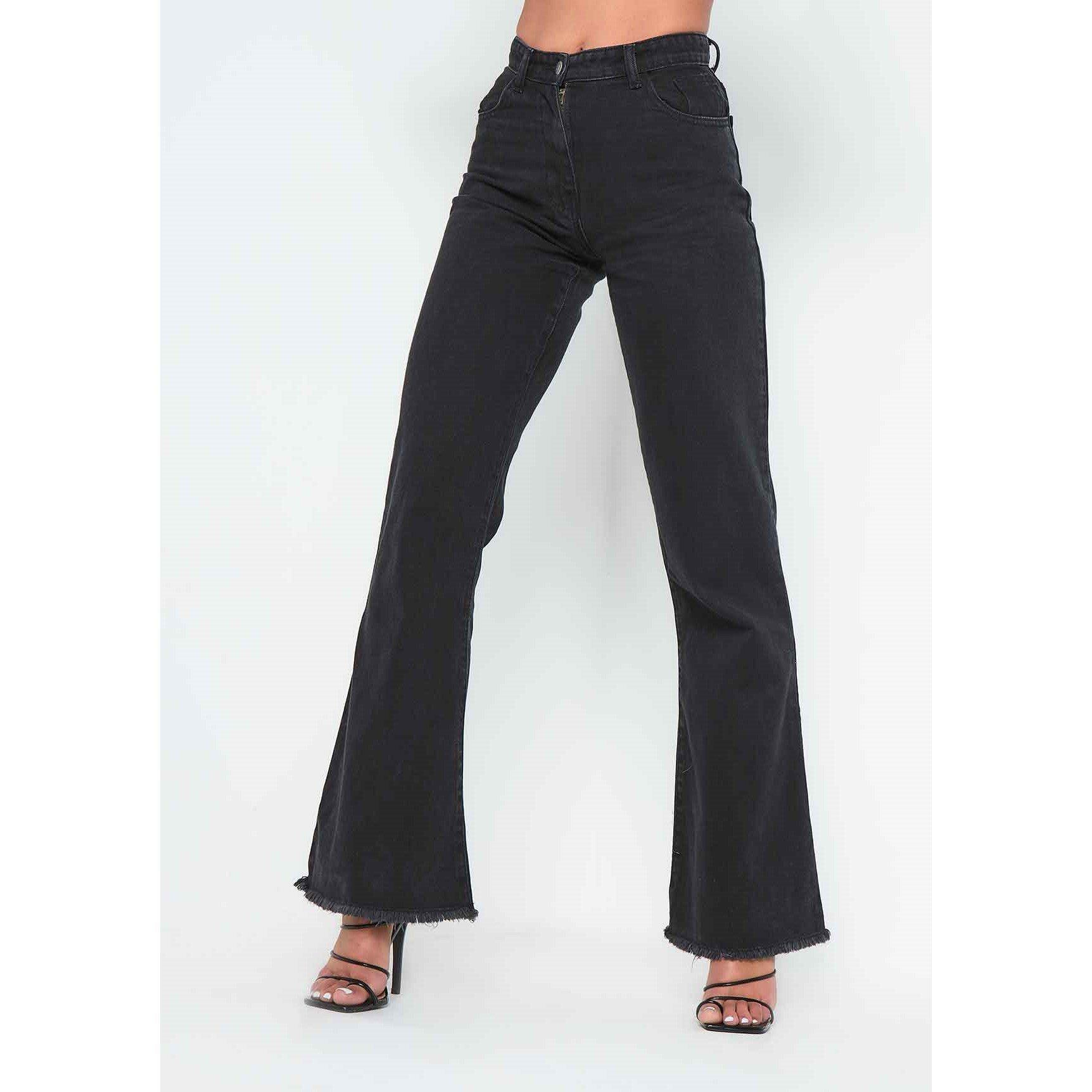 Missy Empire High Waisted Flare Leg Jeans