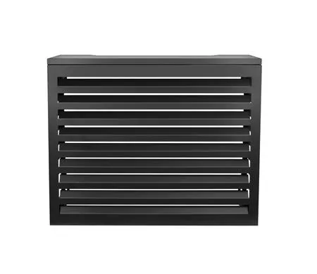 KLIMABRANDS ENSTAL VARMEPUMPESKJULER SORT ALUMINIUM