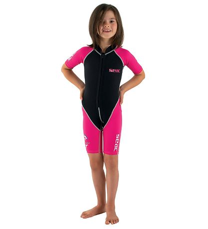 Seac Bådeheldragt - Dolphin Shorty Girl 1,5 mm - Sort/Pink