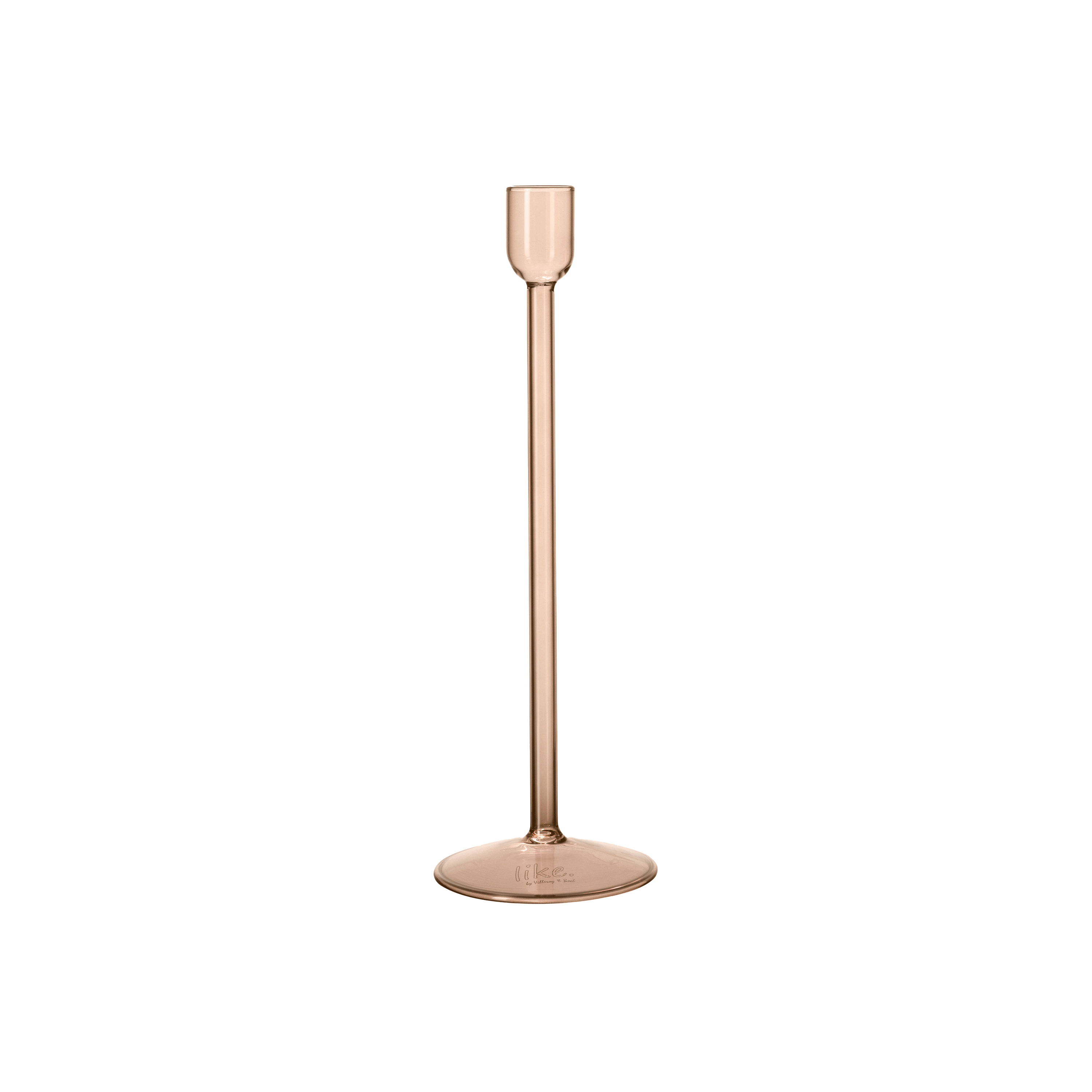 Like Home Candlestick holder Brown, 3.2'' x 3.2'' x 9.9''