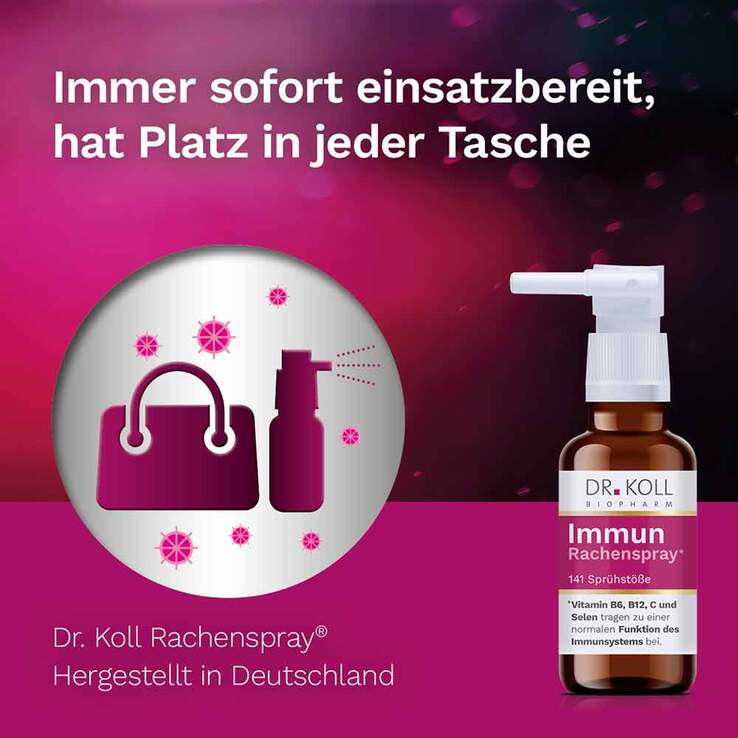 Immun Rachenspray Dr. Koll Gemmo Komplex Vit.B6 B12, 20 ml