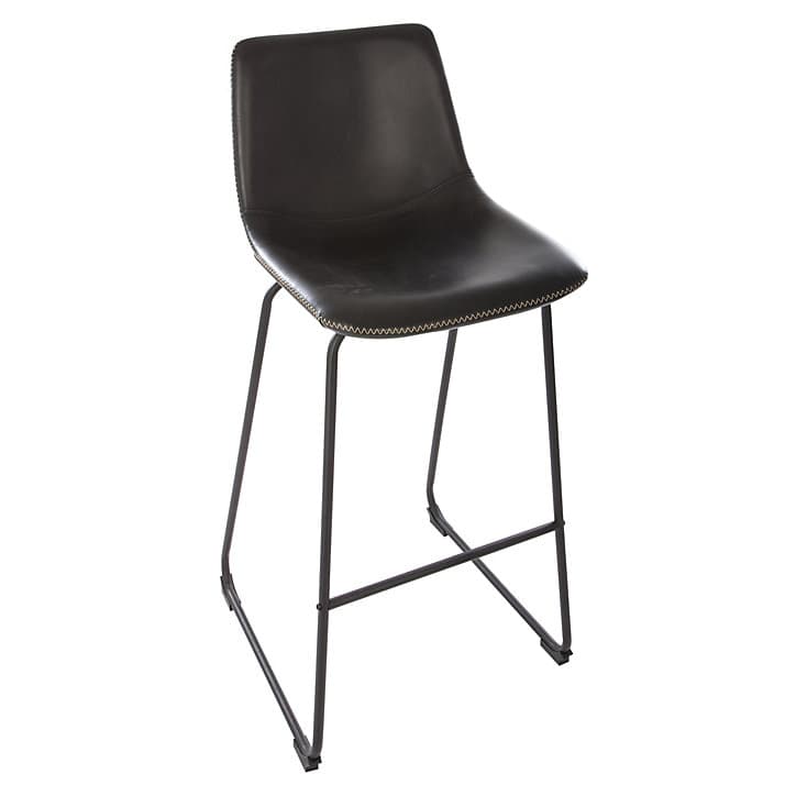 Lot de 2 tabourets de bar Loïs Atmosphera H. 101,5 cm noir