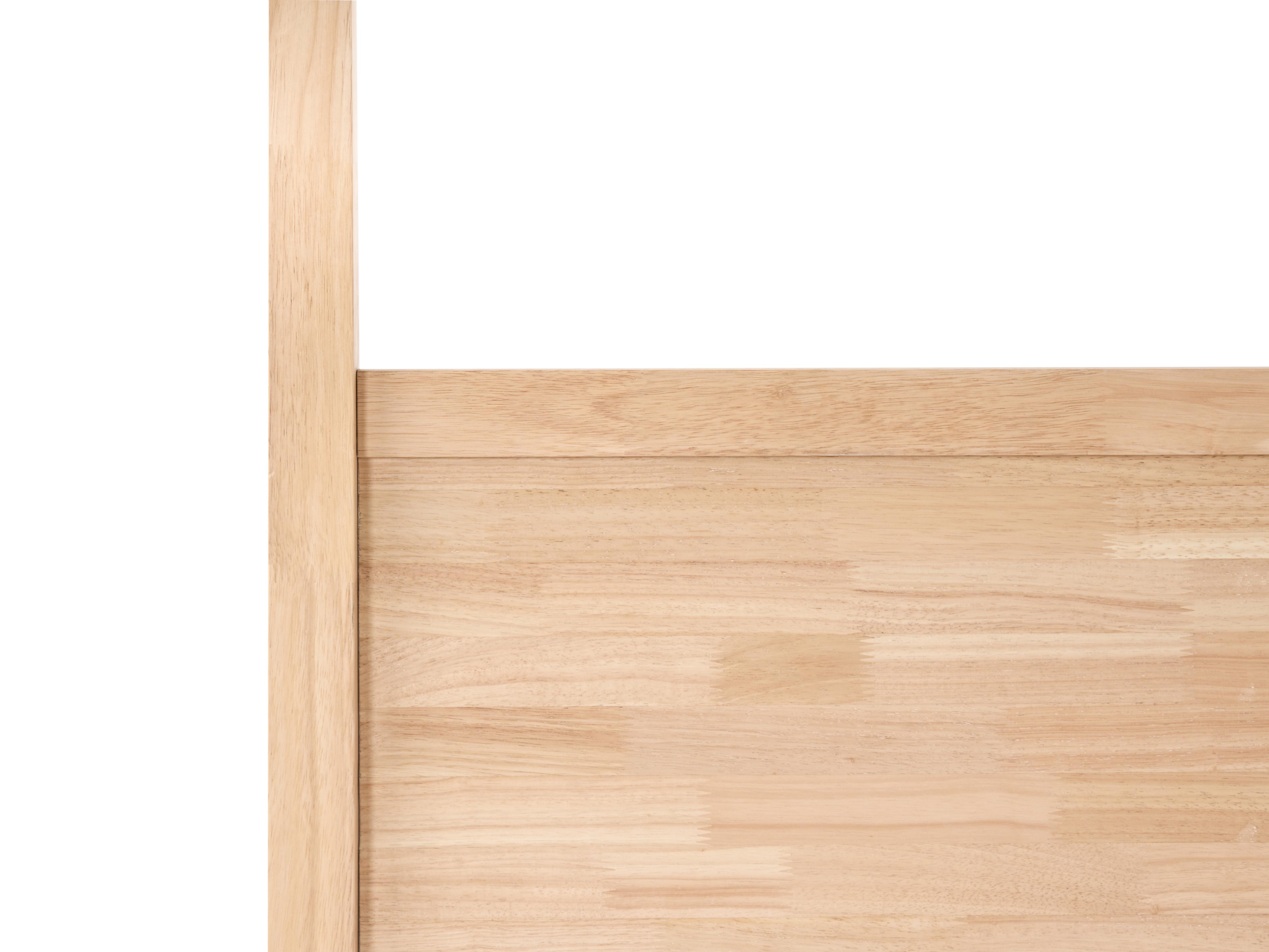 Hemelbed Hout HAUTERIVES 180 x 200 cm Lichtbruin