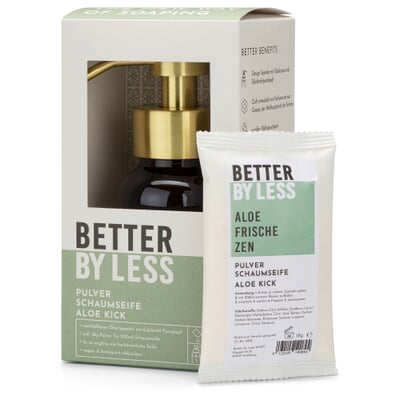 Set Schaumspender und Handseifenpulver Aloe vera