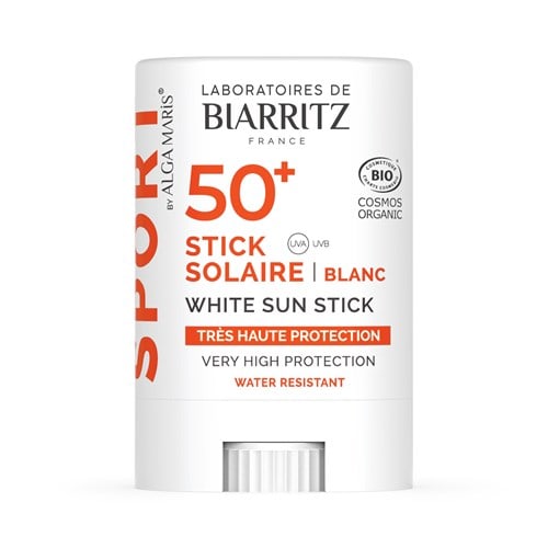 Stick solaire spf50  sport bio blanc