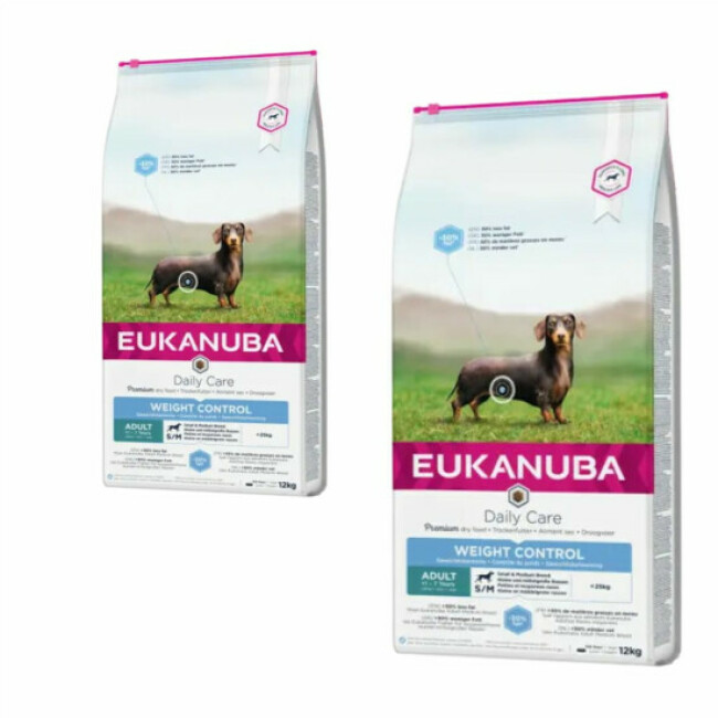 Croquettes Eukanuba DailyCare au Poulet pour chien Stérilisé de Petite et Moyenne Races