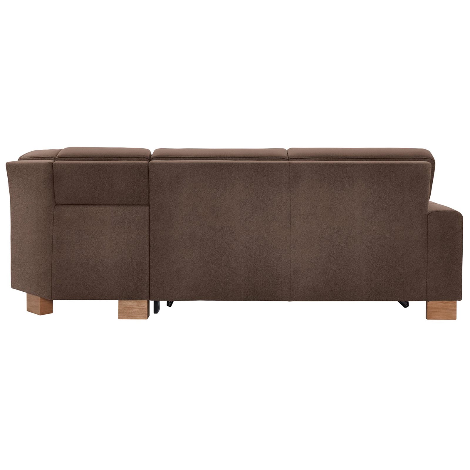 polsterpower Ecksofa - Saddle nougat - Basismodell - Ottomane rechts