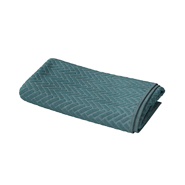 Serviette de bain vert pinède Sary 140 x 70 cm GoodHome