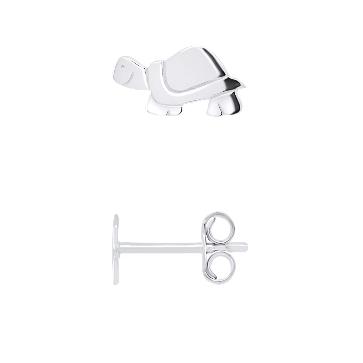Boucles d'Oreilles TORTUE - Argent 925