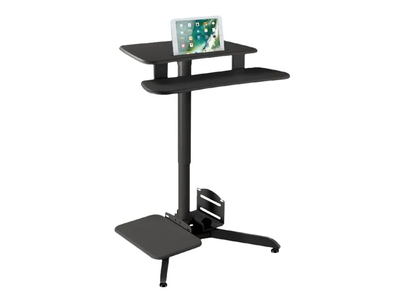 Maclean MC-848 - Stativ - for LCD-display/tastatur/mus/CPU/printer - sort - gulvstående
