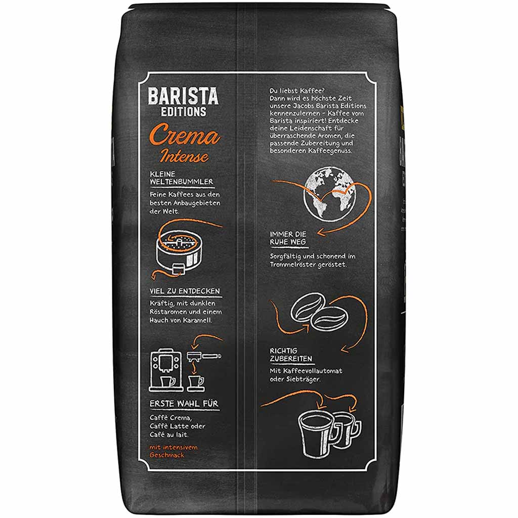 Jacobs Barista Editions Crema Intense ganze Bohnen 1000g MHD:11.5.26