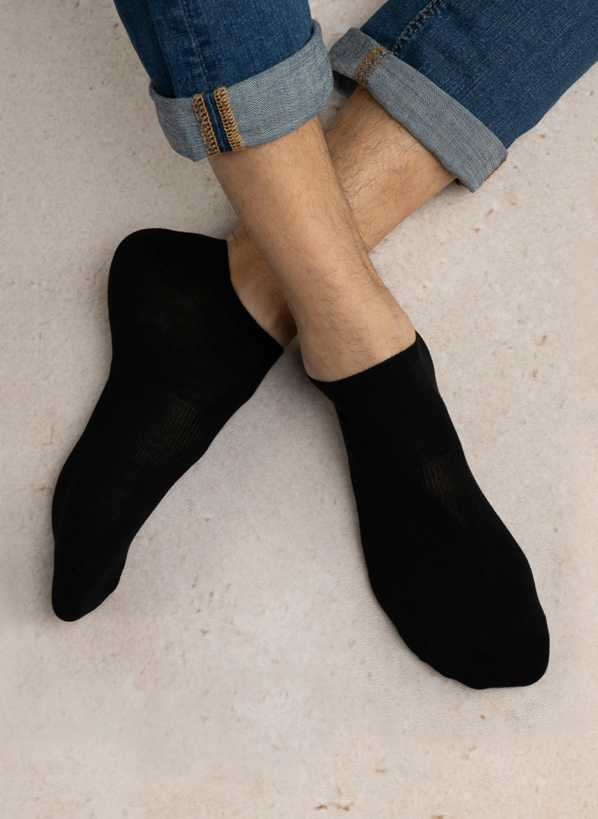 Socquettes en coton mélangé | Noir