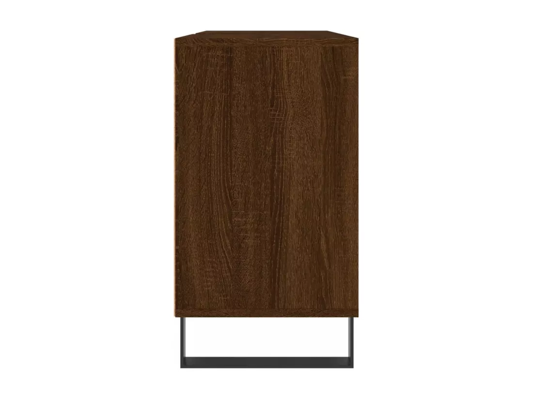 Armoire salle de bain chêne marron 80x33x60cm bois d'ingénierie