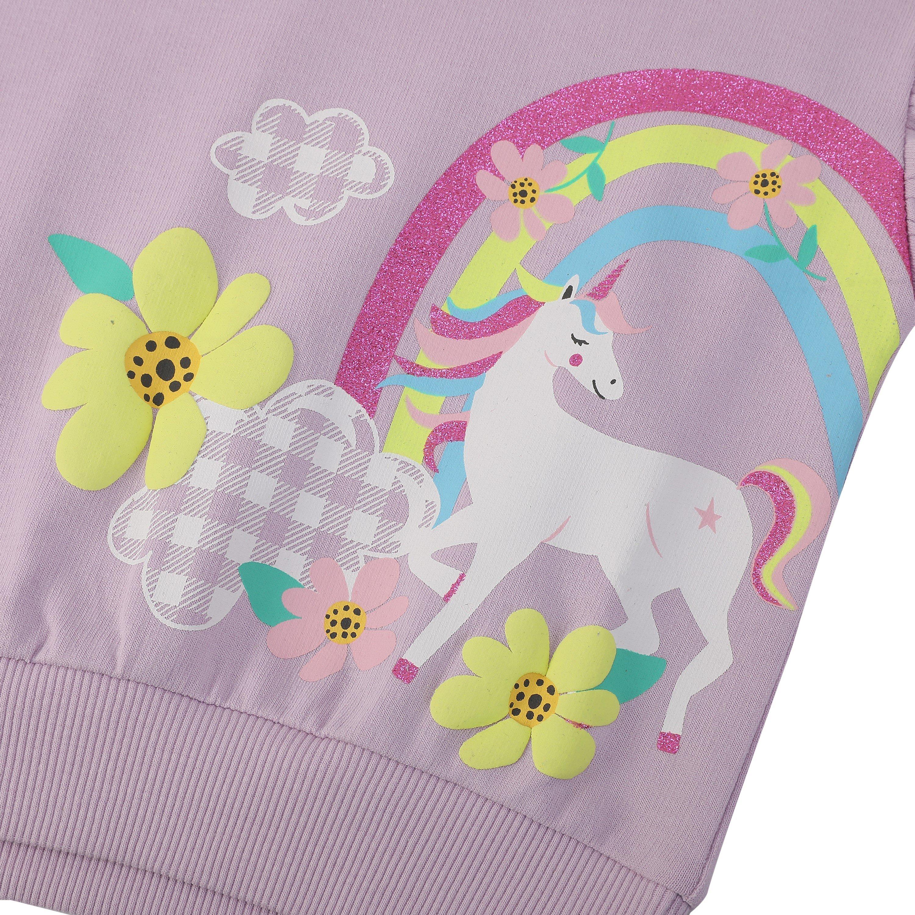 Be You Studio Younger Girl Unicorn Sweatshirt Set