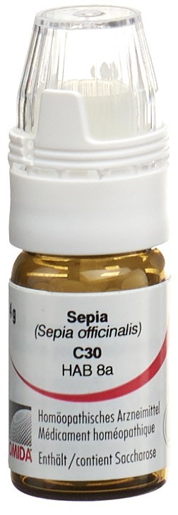 Omida Sepia 30 C<br>4 g, Streukügelchen, mit Dosierhilfe